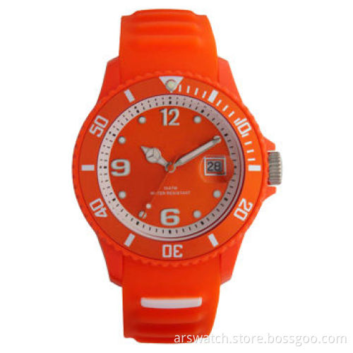 Silicone analog watch, promotional cheap priceNew
